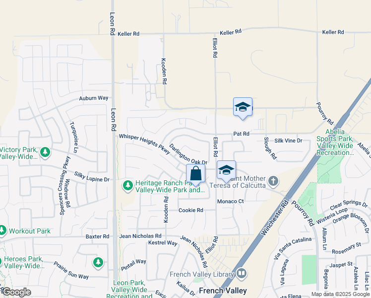 map of restaurants, bars, coffee shops, grocery stores, and more near in Winchester