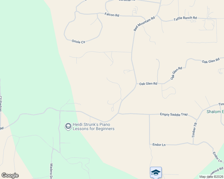 map of restaurants, bars, coffee shops, grocery stores, and more near 30990 Red Mountain Road in Hemet
