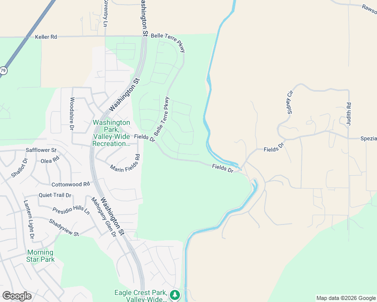 map of restaurants, bars, coffee shops, grocery stores, and more near 33352 Rusty Court in French Valley