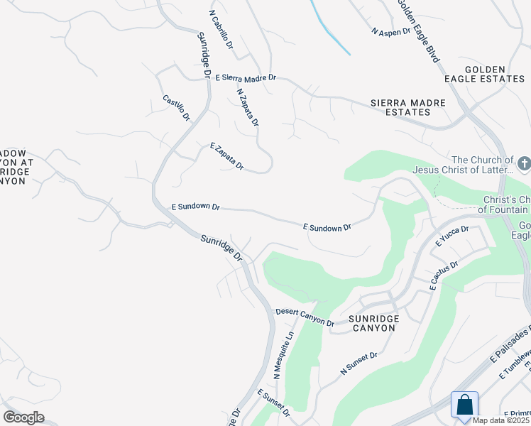 map of restaurants, bars, coffee shops, grocery stores, and more near 15214 East Sundown Drive in Fountain Hills
