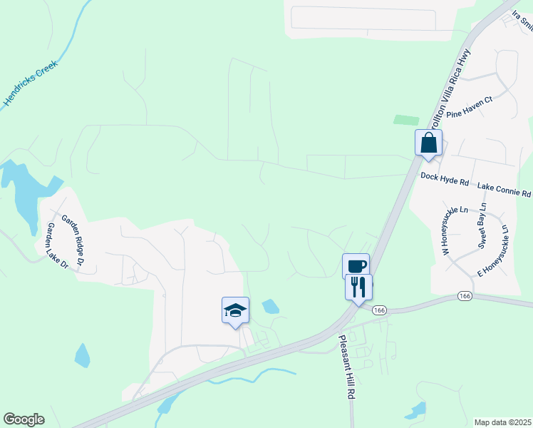 map of restaurants, bars, coffee shops, grocery stores, and more near 314 Terrace Ridge in Carrollton