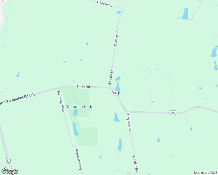 map of restaurants, bars, coffee shops, grocery stores, and more near 4569 East Leslie Lane in Sherman