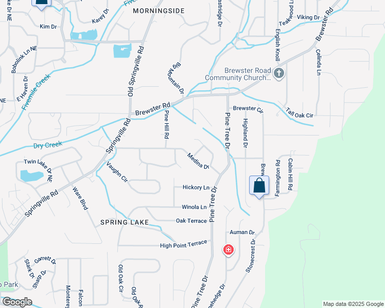 map of restaurants, bars, coffee shops, grocery stores, and more near 1433 Mesa Lane in Birmingham
