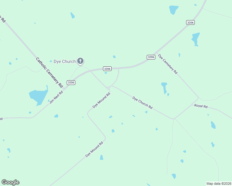 map of restaurants, bars, coffee shops, grocery stores, and more near 306 Dye Church Road in Saint Jo