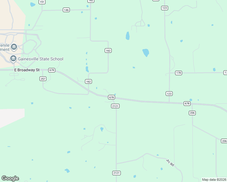 map of restaurants, bars, coffee shops, grocery stores, and more near 2240 Farm to Market Road 678 in Gainesville