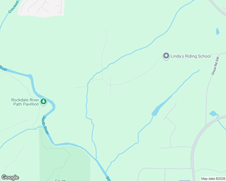 map of restaurants, bars, coffee shops, grocery stores, and more near 3675 Daniels Bridge Road in Conyers