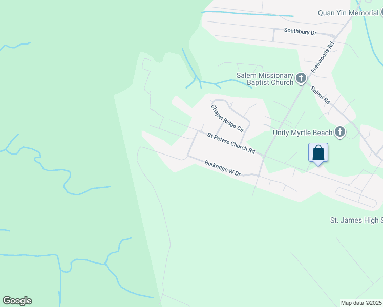 map of restaurants, bars, coffee shops, grocery stores, and more near 186 Burkridge West Drive in Myrtle Beach