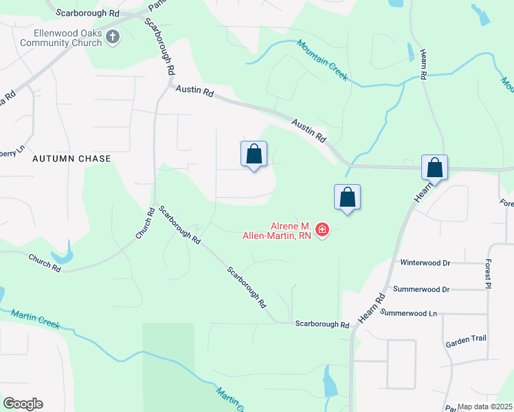 map of restaurants, bars, coffee shops, grocery stores, and more near 416 Saint Surrey Way in Ellenwood