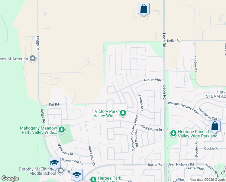 map of restaurants, bars, coffee shops, grocery stores, and more near 30556 Auburn Way in Menifee