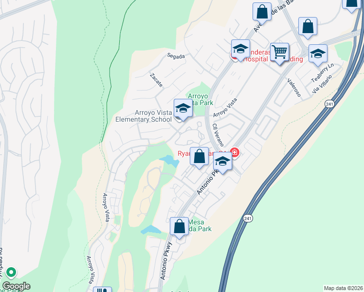 map of restaurants, bars, coffee shops, grocery stores, and more near 2 Pasto Rico in Rancho Santa Margarita