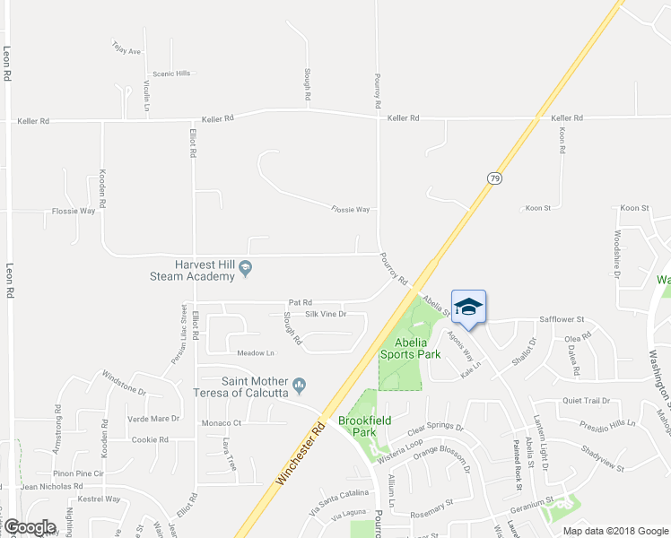 map of restaurants, bars, coffee shops, grocery stores, and more near 31863 Ruft Road in Winchester