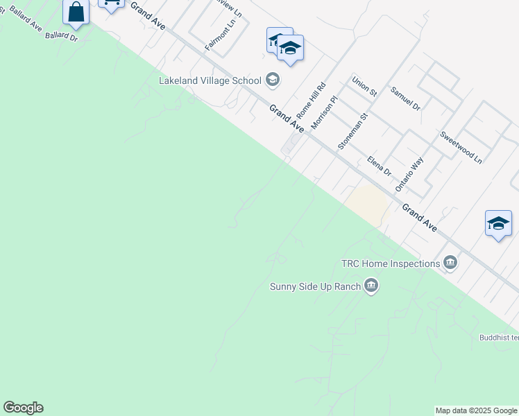 map of restaurants, bars, coffee shops, grocery stores, and more near 18921 Calle Grande in Lake Elsinore