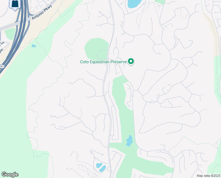map of restaurants, bars, coffee shops, grocery stores, and more near 20 Via Candelaria in Trabuco Canyon