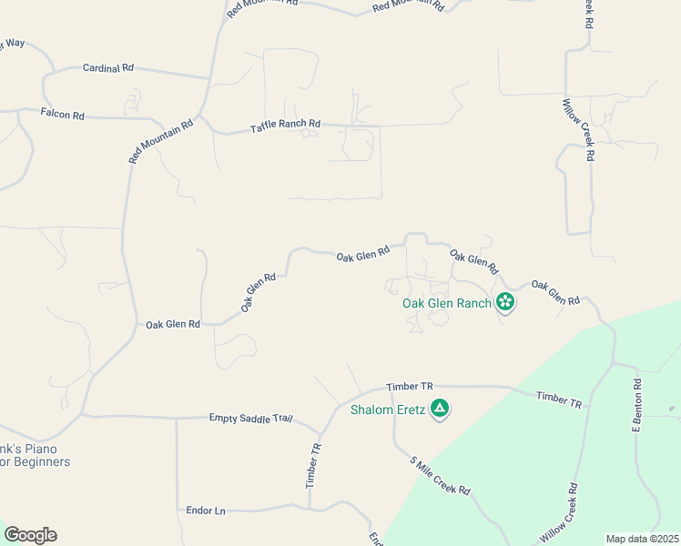 map of restaurants, bars, coffee shops, grocery stores, and more near 44205 Oak Glen Road in Hemet