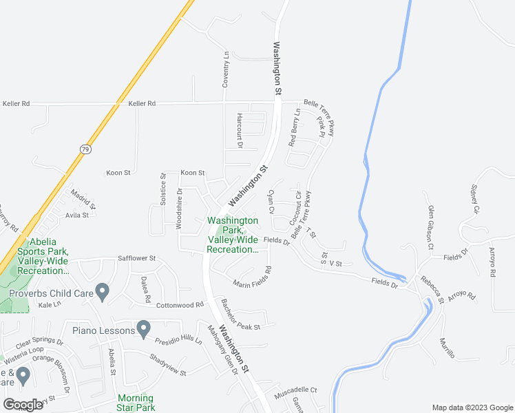 map of restaurants, bars, coffee shops, grocery stores, and more near 32934 Cloverdale Place in Winchester