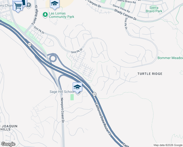 map of restaurants, bars, coffee shops, grocery stores, and more near 147 Canyoncrest in Irvine