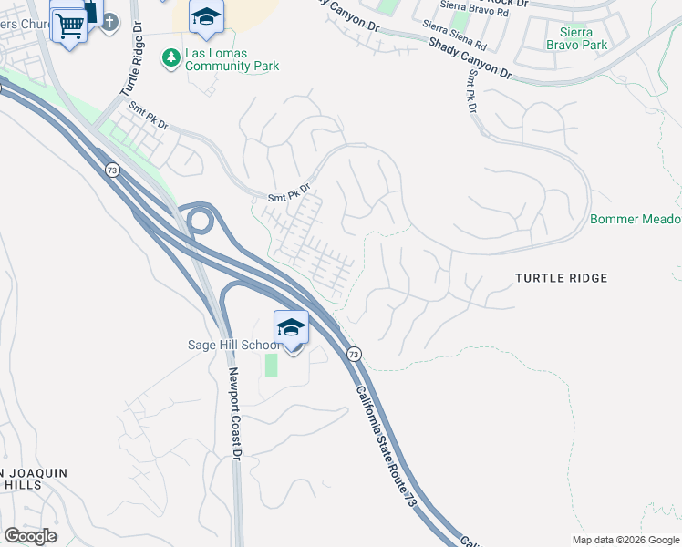 map of restaurants, bars, coffee shops, grocery stores, and more near 147 Canyoncrest in Irvine