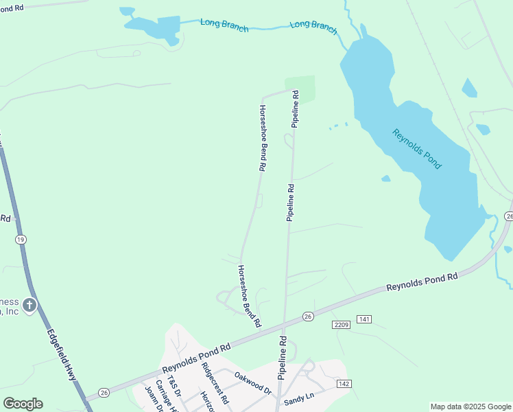 map of restaurants, bars, coffee shops, grocery stores, and more near 1094 Horseshoe Bend Road in Aiken