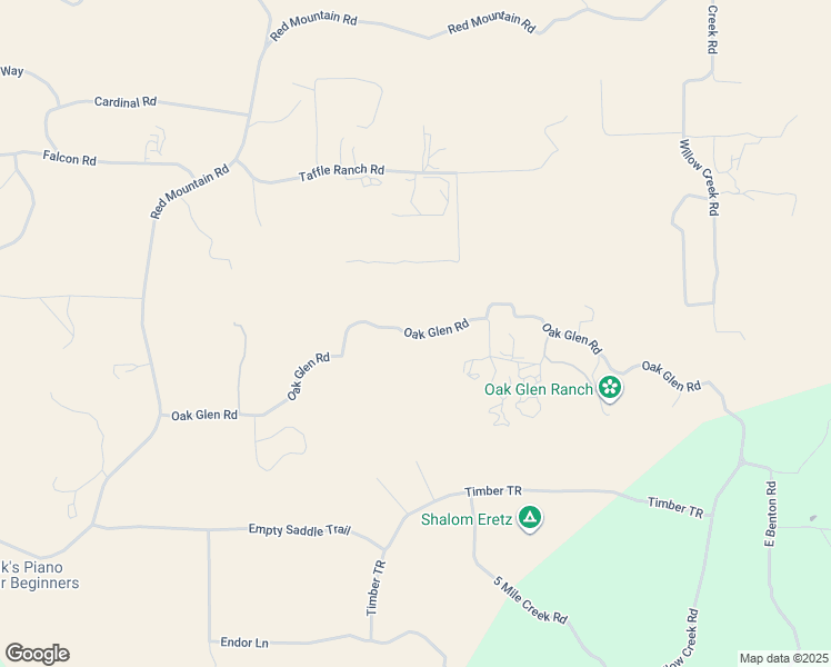 map of restaurants, bars, coffee shops, grocery stores, and more near 44205 Oak Glen Road in Hemet