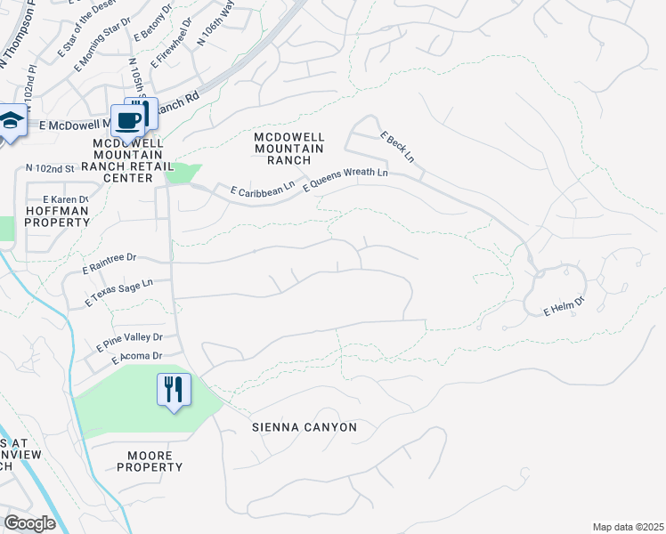 map of restaurants, bars, coffee shops, grocery stores, and more near 10920 East Butherus Drive in Scottsdale