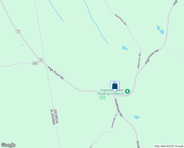 map of restaurants, bars, coffee shops, grocery stores, and more near 2038 High Point Road in Bowdon