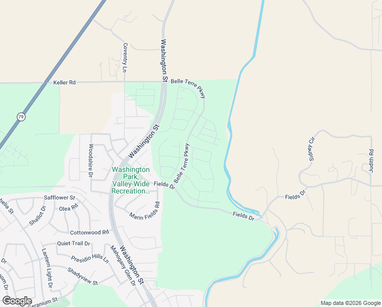 map of restaurants, bars, coffee shops, grocery stores, and more near 34415 Sakura Lane in French Valley