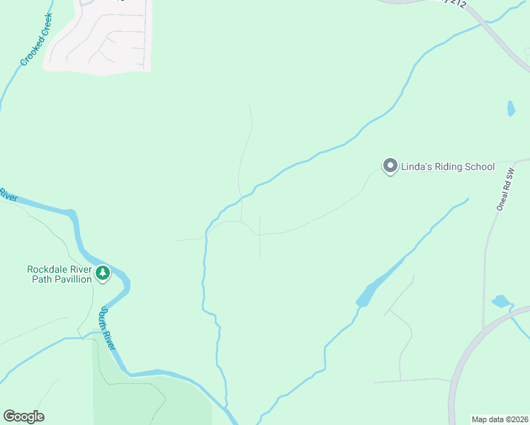 map of restaurants, bars, coffee shops, grocery stores, and more near 3695 Daniels Bridge Road in Conyers