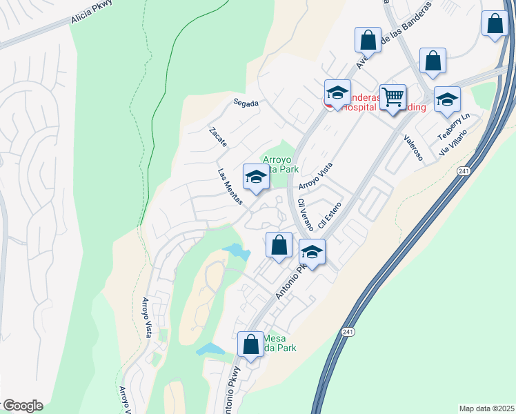map of restaurants, bars, coffee shops, grocery stores, and more near 75 Pasto Rico in Rancho Santa Margarita