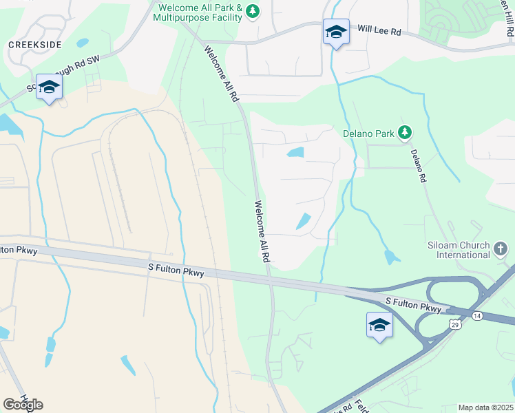 map of restaurants, bars, coffee shops, grocery stores, and more near Station Lane in Union City
