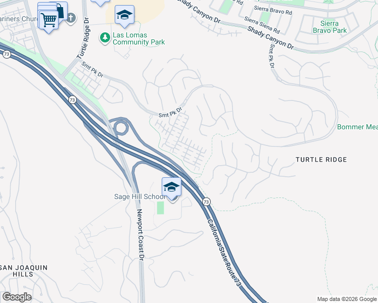 map of restaurants, bars, coffee shops, grocery stores, and more near 52 Greenhouse in Irvine