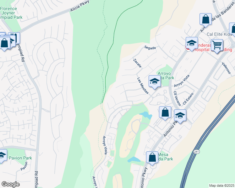 map of restaurants, bars, coffee shops, grocery stores, and more near 3 Sepulveda in Rancho Santa Margarita