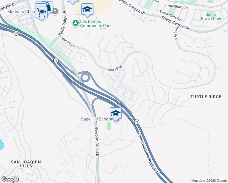 map of restaurants, bars, coffee shops, grocery stores, and more near 64 PATHSTONE in Irvine