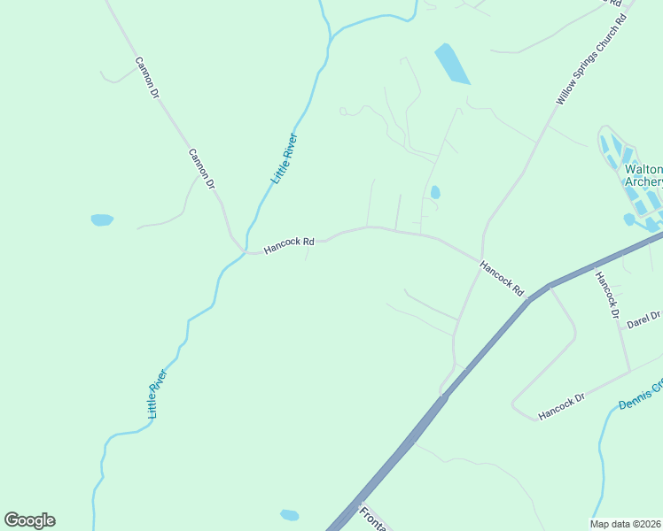 map of restaurants, bars, coffee shops, grocery stores, and more near 2526 Hancock Road in Social Circle