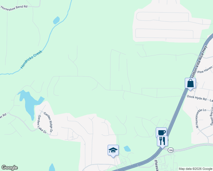 map of restaurants, bars, coffee shops, grocery stores, and more near 106 Bethany Forrest Lane in Carrollton