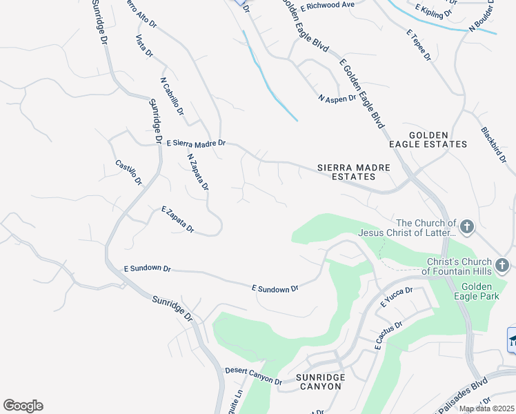 map of restaurants, bars, coffee shops, grocery stores, and more near 15245 East Carmelita Court in Fountain Hills