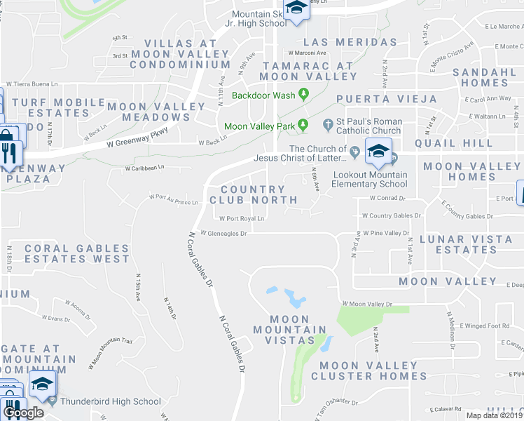 map of restaurants, bars, coffee shops, grocery stores, and more near 15011 North 7th Drive in Phoenix