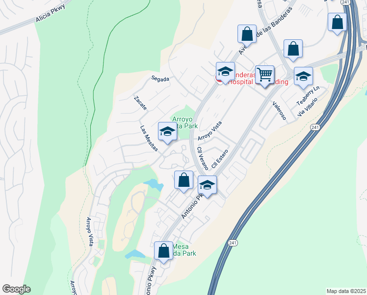 map of restaurants, bars, coffee shops, grocery stores, and more near 183 Pasto Rico in Rancho Santa Margarita