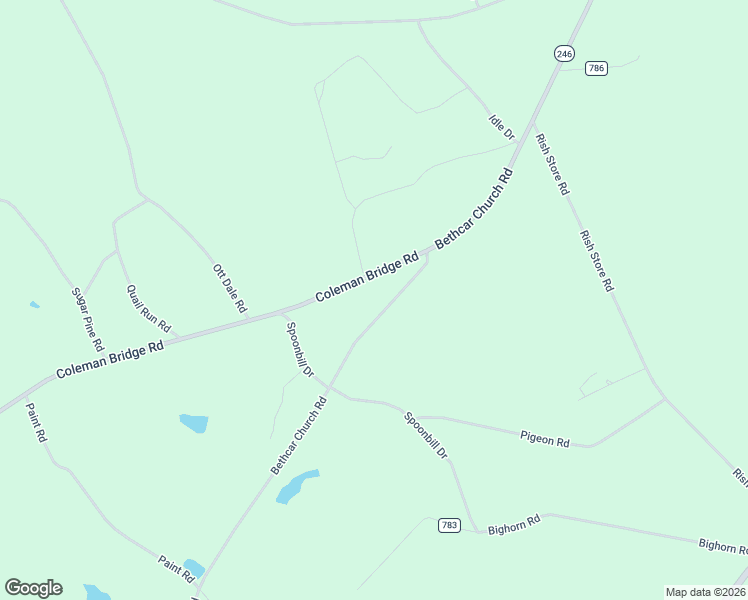 map of restaurants, bars, coffee shops, grocery stores, and more near 597 Bethcar Church Road in Wagener