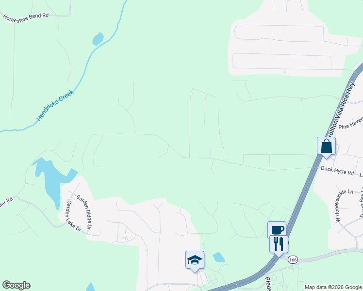 map of restaurants, bars, coffee shops, grocery stores, and more near 106 Bethany Forrest Lane in Carrollton