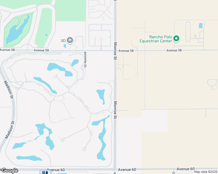 map of restaurants, bars, coffee shops, grocery stores, and more near 58703 Jerez in La Quinta