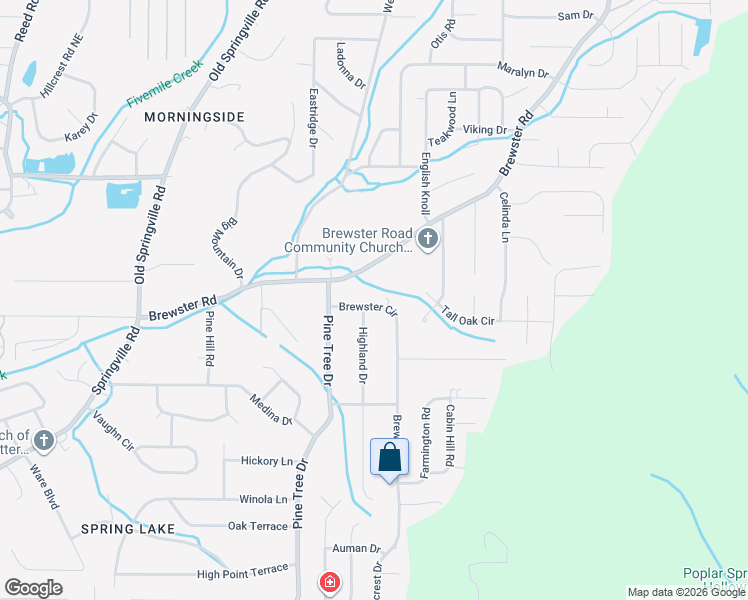 map of restaurants, bars, coffee shops, grocery stores, and more near 1557 Highland Drive in Birmingham