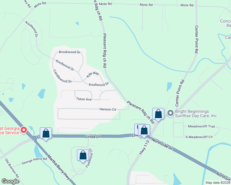 map of restaurants, bars, coffee shops, grocery stores, and more near 103 Yellowstone Dr in Carrollton