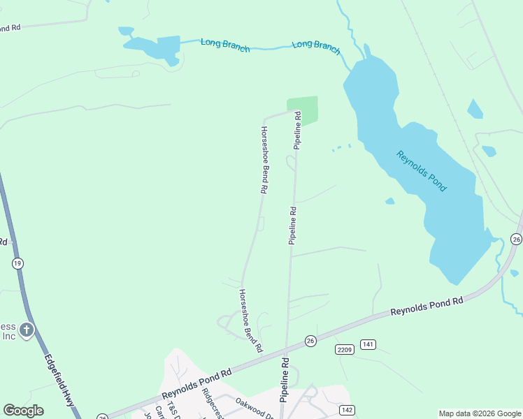 map of restaurants, bars, coffee shops, grocery stores, and more near 1102 Horseshoe Bend Road in Aiken