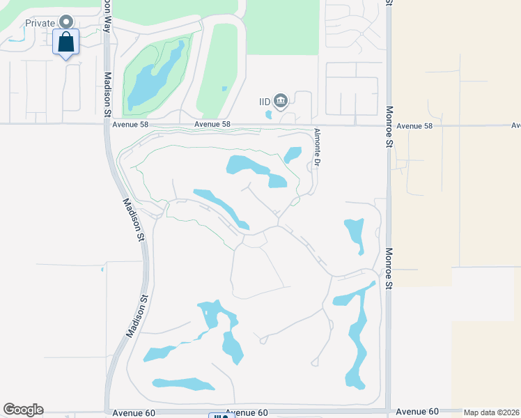 map of restaurants, bars, coffee shops, grocery stores, and more near 81545 Carboneras in La Quinta