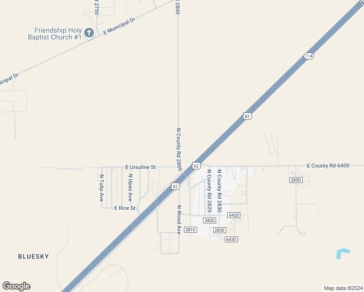 map of restaurants, bars, coffee shops, grocery stores, and more near Wood Avenue in Lubbock