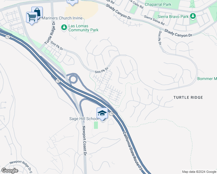 map of restaurants, bars, coffee shops, grocery stores, and more near 77 Greenhouse in Irvine