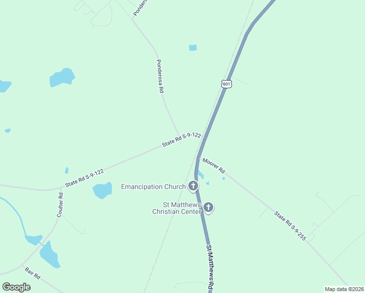 map of restaurants, bars, coffee shops, grocery stores, and more near 43 State Road S-9-122 in Saint Matthews