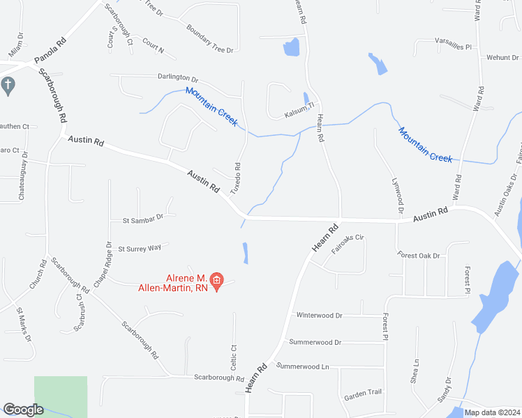 map of restaurants, bars, coffee shops, grocery stores, and more near 1040 Austin Road in Ellenwood