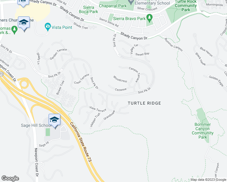 map of restaurants, bars, coffee shops, grocery stores, and more near 32 Cezanne in Irvine