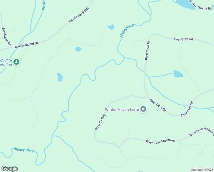 map of restaurants, bars, coffee shops, grocery stores, and more near 170 River Cove Ridge in Social Circle
